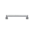 High quality image of the Heritage Brass Cabinet Pull Square Vintage Design 101mm CTC Satin Chrome Finish | Sku. c3964-101-sc | Discounted prices available from Trade Door Handles