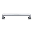 High quality image of the Heritage Brass Cabinet Pull Square Vintage Design 203mm CTC Polished Chrome Finish | Sku. c3964-203-pc | Discounted prices available from Trade Door Handles
