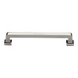 High quality image of the Heritage Brass Cabinet Pull Square Vintage Design 203mm CTC Polished Nickel Finish | Sku. c3964-203-pnf | Discounted prices available from Trade Door Handles