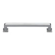 High quality image of the Heritage Brass Cabinet Pull Square Vintage Design 203mm CTC Satin Chrome Finish | Sku. c3964-203-sc | Discounted prices available from Trade Door Handles