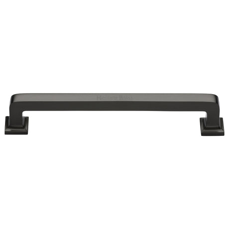 High quality image of the Heritage Brass Cabinet Pull Square Vintage Design 254mm CTC Matt Bronze Finish | Sku. c3964-254-mb | Discounted prices available from Trade Door Handles