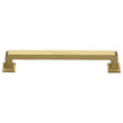 High quality image of the Heritage Brass Cabinet Pull Square Vintage Design 254mm CTC Satin Brass Finish | Sku. c3964-254-sb | Discounted prices available from Trade Door Handles