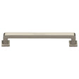 High quality image of the Heritage Brass Cabinet Pull Square Vintage Design 254mm CTC Satin Nickel Finish | Sku. c3964-254-sn | Discounted prices available from Trade Door Handles