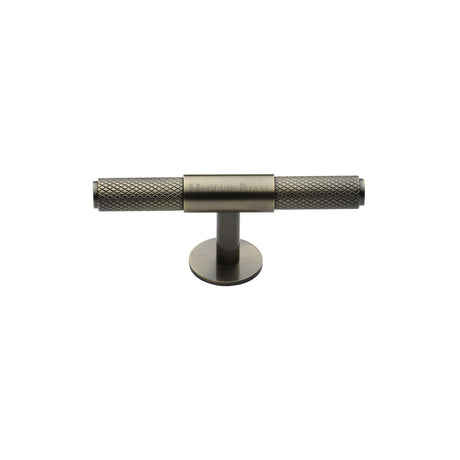 High quality image of the Heritage Brass Cabinet Knob Knurled Fountain Design 60mm Antique Brass Finish | Sku. c4463-60-at | Discounted prices available from Trade Door Handles