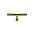 High quality image of the Heritage Brass Cabinet Knob Knurled Fountain Design 60mm Polished Brass Finish | Sku. c4463-60-pb | Discounted prices available from Trade Door Handles