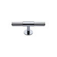 High quality image of the Heritage Brass Cabinet Knob Knurled Fountain Design 60mm Polished Chrome Finish | Sku. c4463-60-pc | Discounted prices available from Trade Door Handles