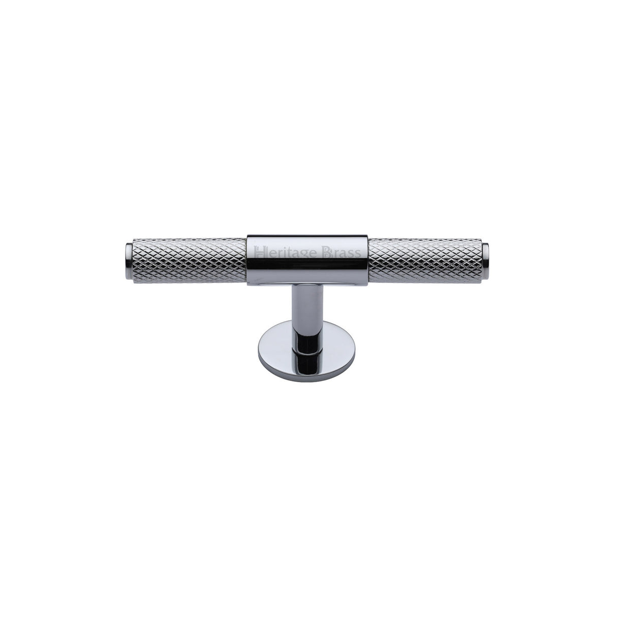High quality image of the Heritage Brass Cabinet Knob Knurled Fountain Design 60mm Polished Chrome Finish | Sku. c4463-60-pc | Discounted prices available from Trade Door Handles
