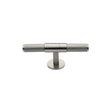 High quality image of the Heritage Brass Cabinet Knob Knurled Fountain Design 60mm Satin Nickel Finish | Sku. c4463-60-sn | Discounted prices available from Trade Door Handles