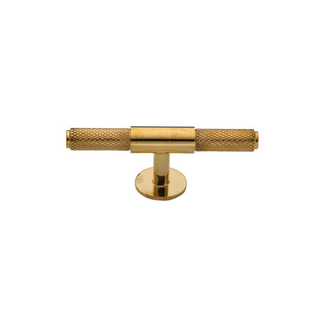 High quality image of Heritage Brass Cabinet Knob Knurled Fountain Design 60mm Unlacquered Brass finish | Sku. C4463 90-ULB | available from Trade Door Handles.