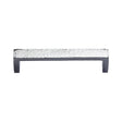 High quality image of the Heritage Brass Cabinet Pull Hammered Wide Metro Design 101mm CTC Polished Chrome Finish
 | Sku. c4525-101-pc | Discounted prices available from Trade Door Handles