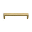 High quality image of the Heritage Brass Cabinet Pull Hammered Wide Metro Design 101mm CTC Satin Brass Finish
 | Sku. c4525-101-sb | Discounted prices available from Trade Door Handles