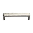 High quality image of the Heritage Brass Cabinet Pull Hammered Wide Metro Design 160mm CTC Polished Nickel Finish
 | Sku. c4525-160-pnf | Discounted prices available from Trade Door Handles