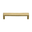 High quality image of the Heritage Brass Cabinet Pull Hammered Wide Metro Design 160mm CTC Satin Brass Finish
 | Sku. c4525-160-sb | Discounted prices available from Trade Door Handles