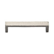 High quality image of the Heritage Brass Cabinet Pull Hammered Wide Metro Design 160mm CTC Satin Nickel Finish
 | Sku. c4525-160-sn | Discounted prices available from Trade Door Handles