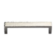 High quality image of the Heritage Brass Cabinet Pull Hammered Wide Metro Design 192mm CTC Polished Nickel Finish
 | Sku. c4525-192-pnf | Discounted prices available from Trade Door Handles