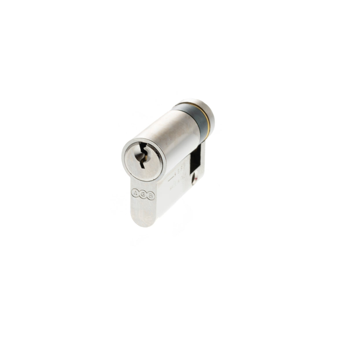 Quality image of AGB Euro Profile 5 Pin Single Cylinder 35-10mm (45mm) - Polished Chrome | Sku. c630300530 | available from Trade Door Handles.