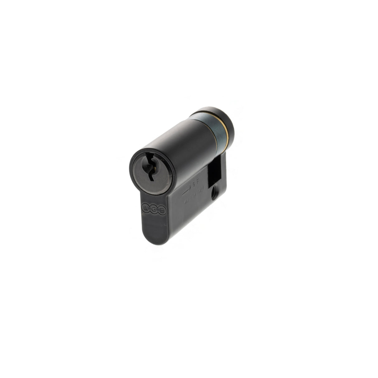 Quality image of AGB Euro Profile 5 Pin Single Cylinder 35-10mm (45mm) - Matt Black | Sku. c630840530 | available from Trade Door Handles.