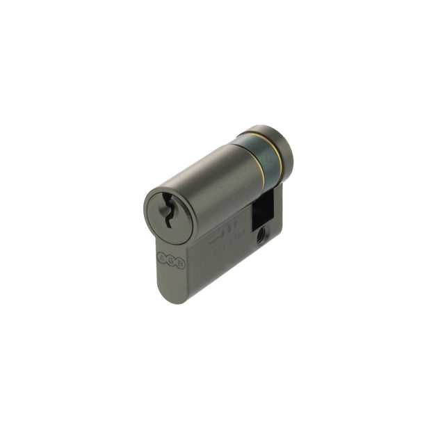 Quality image of AGB Euro Profile 5 Pin Single Cylinder 35-10mm (45mm) - Black Nickel | Sku. c630f90530 | available from Trade Door Handles.