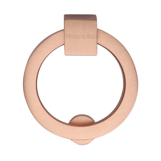 High quality image of the Heritage Brass Round Drop Pull Satin Rose Gold Finish | Sku. c6321-srg | Discounted prices available from Trade Door Handles