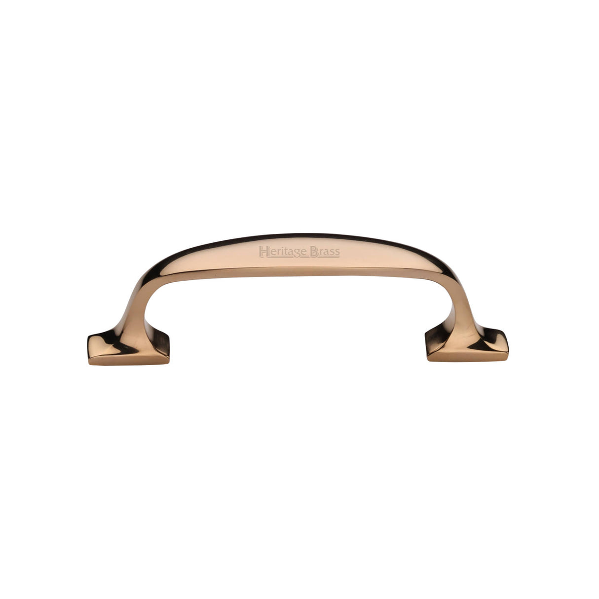 High quality image of Heritage Brass Cabinet Pull Durham Design 76mm CTC Unlacquered Brass Finish | Sku. C8321 25-ULB | available from Trade Door Handles.