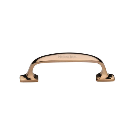 High quality image of Heritage Brass Cabinet Pull Durham Design 76mm CTC Unlacquered Brass Finish | Sku. C8321 25-ULB | available from Trade Door Handles.