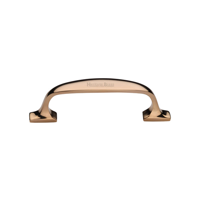 High quality image of Heritage Brass Cabinet Pull Durham Design 76mm CTC Unlacquered Brass Finish | Sku. C8321 25-ULB | available from Trade Door Handles.