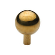 High quality image of Heritage Brass Cabinet Knob Sphere Design 22mm Unlacquered Brass finish | Sku. C8323 28-ULB | available from Trade Door Handles.
