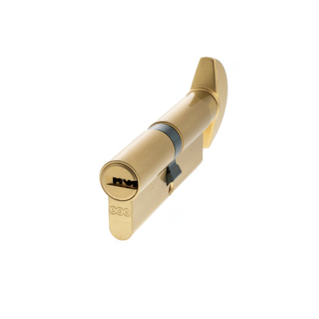 Quality image of AGB Euro Profile 15 Pin Cylinder Key to Turn 40-40mm (80mm) - Satin Brass | Sku. ca20083535 | available from Trade Door Handles.
