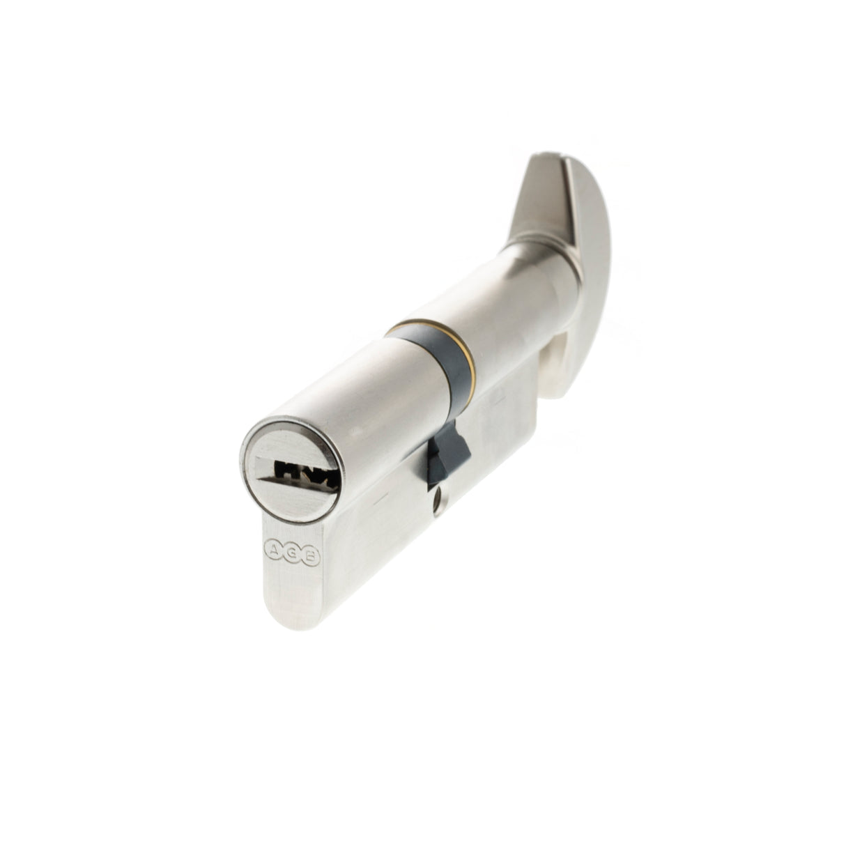 Quality image of AGB Euro Profile 15 Pin Cylinder Key to Turn 40-40mm (80mm) - Satin Chrome | Sku. ca20323535 | available from Trade Door Handles.
