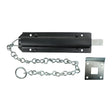 This is an image of Timco - Spring Chain Bolt - Black 18" (1 Each TIMbag) CB18BP