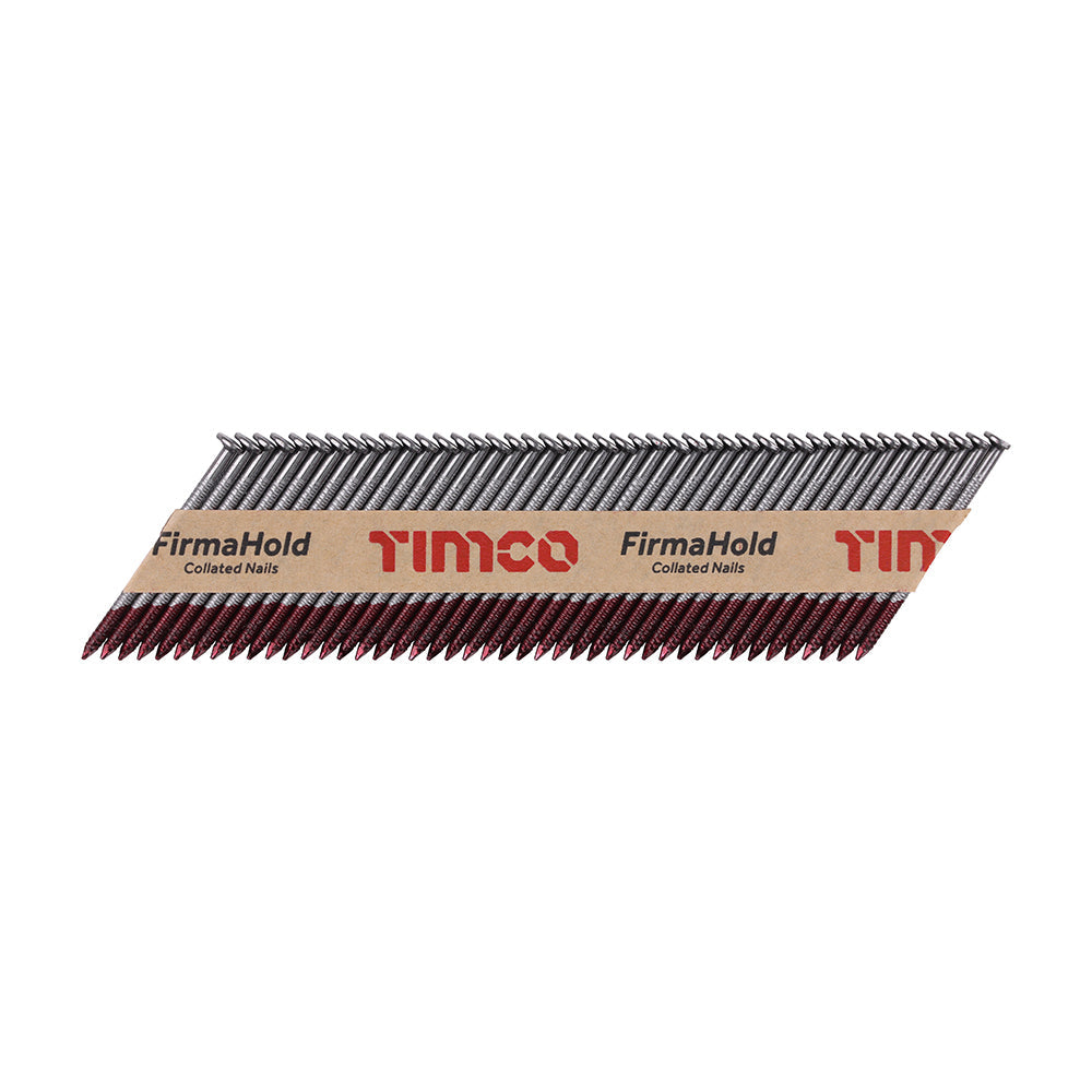 This is an image of Timco - FirmaHold Collated Clipped Head Nails - Trade Pack - Ring Shank - Bright 2.8 x 50mm (3300 PCS Box) CBRT50