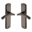 High quality image of the Heritage Brass Door Handle Lever Latch Centaur Design Matt Bronze Finish | Sku. cen1010-mb | Discounted prices available from Trade Door Handles