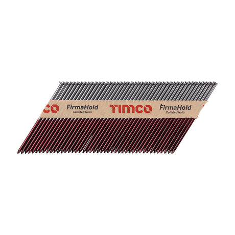 This is an image of Timco - FirmaHold Collated Clipped Head Nails - Trade Pack - Ring Shank - FirmaGalv 3.1 x 75mm (2200 PCS Box) CFGT75