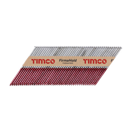 This is an image of Timco - FirmaHold Collated Clipped Head Nails - Trade Pack - Plain Shank - FirmaGalv 3.1 x 90mm (2200 PCS Box) CFGT90