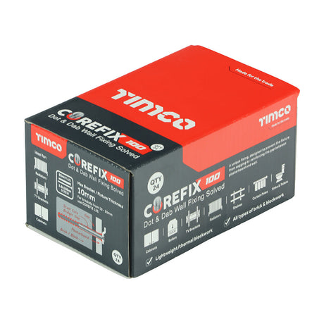This is an image of Timco - Corefix 100 Dot & Dab Wall Fixing 5.0 x 100mm - (24 PCS Box) CFX024T