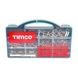 This is an image of Timco - Classic Multi-Purpose Screws - Mixed Tray - PZ - Double Countersunk - Yellow - (895 PCS Tray) CLASSICTRAY