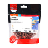 This is an image of Timco - Clout Nails - Copper 50 x 3.35mm (0.5 Kg TIMbag) COP350MB