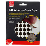 This is an image of Timco - Self-Adhesive Cover Caps - African Hardwood 13mm - (112 PCS Pack) COVERAH13