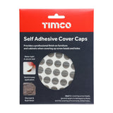 This is an image of Timco - Self-Adhesive Cover Caps - Driftwood 13mm - (112 PCS Pack) COVERDR13
