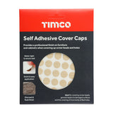 This is an image of Timco - Self-Adhesive Cover Caps - Maple 13mm - (112 PCS Pack) COVERMA13