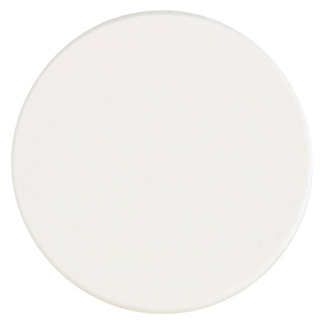 This is an image of Timco - Self-Adhesive Cover Caps - White Gloss 13mm - (112 PCS Pack) COVERWG13