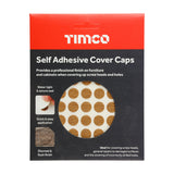 This is an image of Timco - Self-Adhesive Cover Caps - Winchester Oak 13mm - (112 PCS Pack) COVERWO13