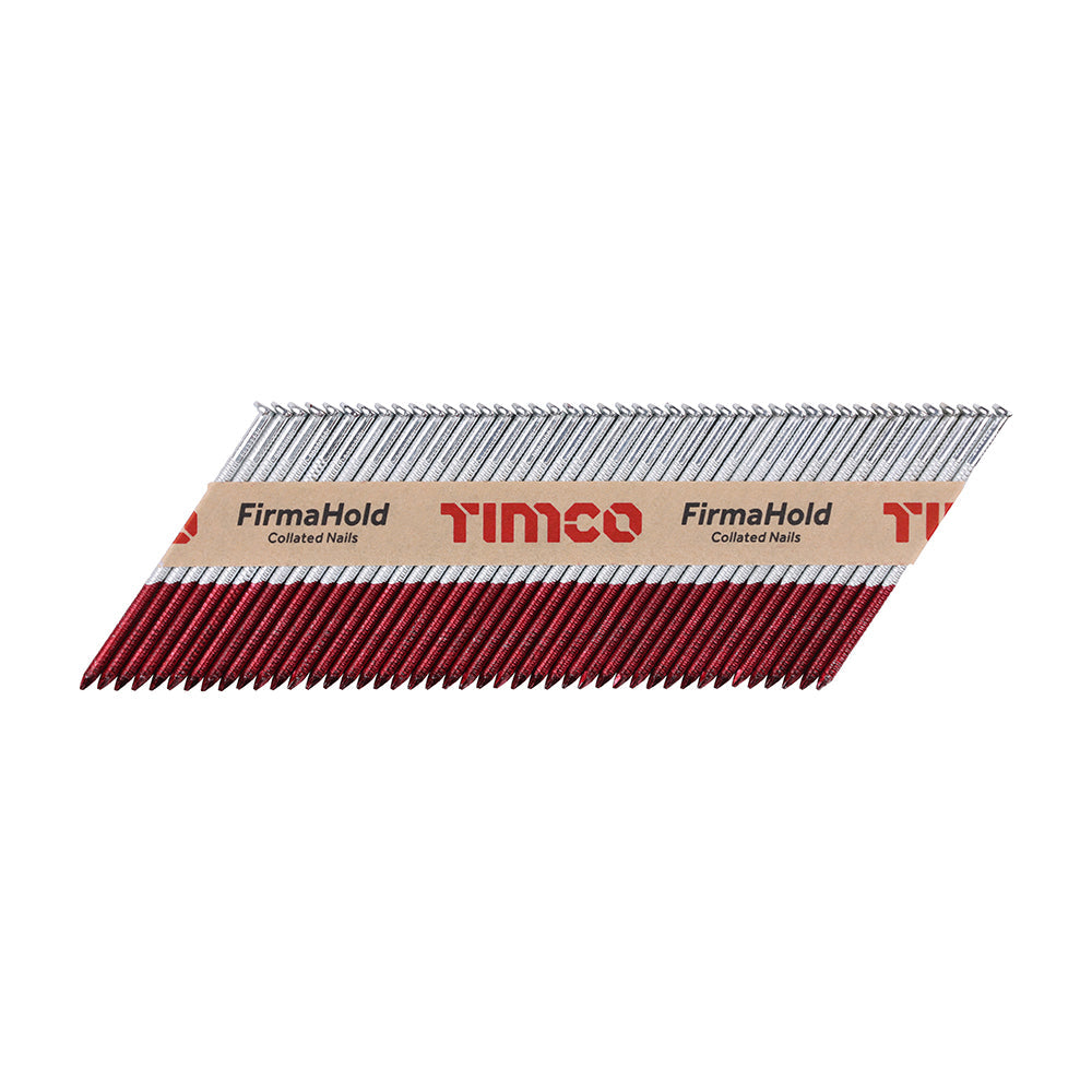This is an image of Timco - FirmaHold Collated Clipped Head Nails - Trade Pack - Ring Shank - FirmaGalv + 3.1 x 75mm (2200 PCS Box) CPLT75