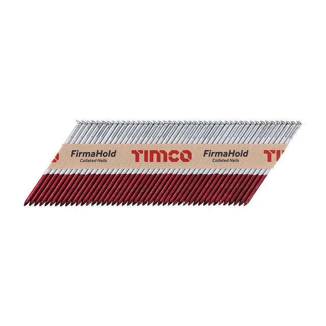 This is an image of Timco - FirmaHold Collated Clipped Head Nails - Trade Pack - Ring Shank - FirmaGalv + 3.1 x 75mm (2200 PCS Box) CPLT75