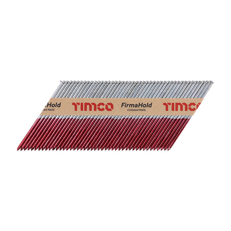 This is an image of Timco - FirmaHold Collated Clipped Head Nails - Trade Pack - Plain Shank - FirmaGalv + 3.1 x 90mm (2200 PCS Box) CPLT90
