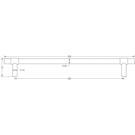 This is a technical drawing of CRES Sku.cres3001ab, available to order from Trade Door Handles in Kendal.