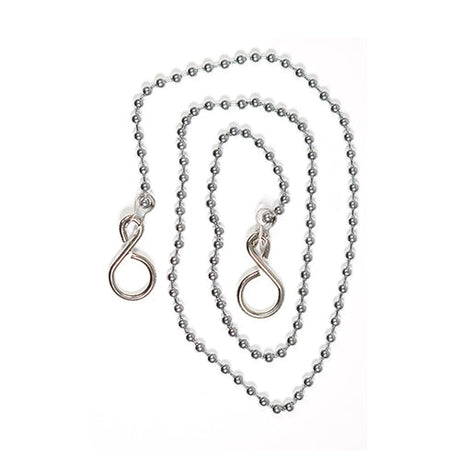 This is an image of Timco - Ball Link Chains - Sink - Chrome 12" - (2 PCS TIMpac) CSCHAIN12P