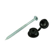 This is an image of Timco - Corrugated Sheet Fixings - Black 10 x 3" - (50 PCS TIMbag) CSFB