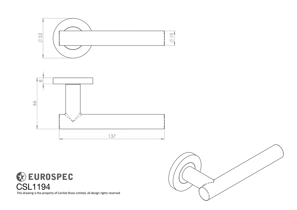 Eurospec - Philadelphia Lever on Sprung Rose - Antique Brass