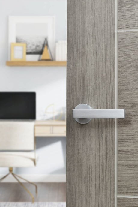 Quality image of CleanTouch Anti-Bac Euro Escutcheons on Minimal Round Rose - Satin Chrome | Sku. ctfmresc | available from Trade Door Handles.
